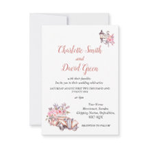 パリのスタイル結婚式の招待