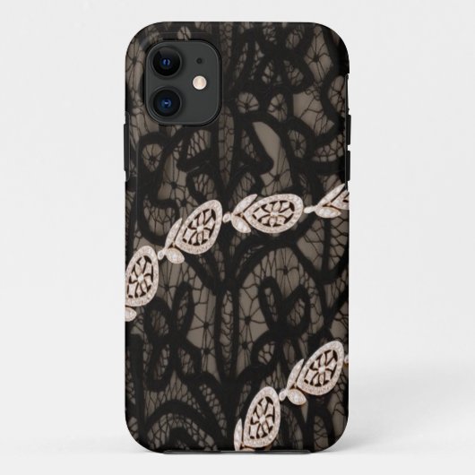 パリのスタイルv2のダイヤモンド Case-Mate iPhoneケース (裏面)