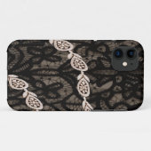 パリのスタイルv2のダイヤモンド Case-Mate iPhoneケース (裏面(横))