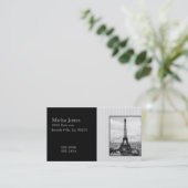 パリのストライプのなヴィンテージのエッフェル塔 名刺 (スタンド正面)