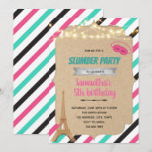 パリのスリーパー・パーティー招待状 招待状 (正面/裏面)