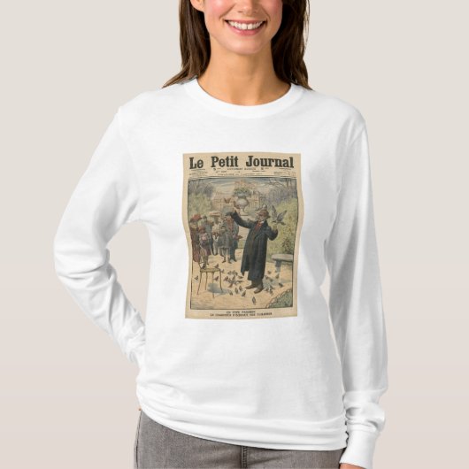 パリのタイプ、の鳥の魅惑者 Tシャツ (正面)