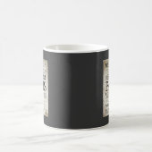 パリのタイポグラフィ-地下鉄のスタイル コーヒーマグカップ (中央)