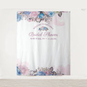 パリのチャーム ブライダルシャワーの写真プロップ背景 タペストリー (正面)