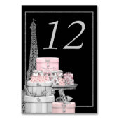 パリのテーブル番号カード テーブルナンバー (裏面)