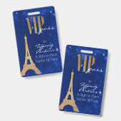 パリのテーマのパーティーVIPのバッジ バッジ (表裏)