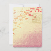 パリのテーマのブライダルシャワーの招待状のテンプレート 招待状 (裏面)