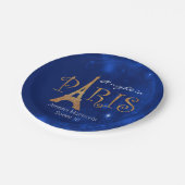 パリのテーマの菓子16のカスタムな紙皿 ペーパープレート (アングル)