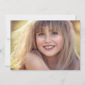 パリのテーマの誕生日パーティーに写真の招待を追加 招待状 (裏面)