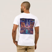 パリのデザイン大好き Tシャツ (裏面フル)