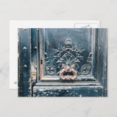 パリのドアノッカー写真ポストカード ポストカード (正面/裏面)