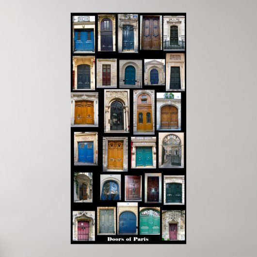 パリのドア ポスター (正面)