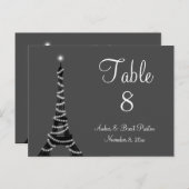 パリのナイトテーブル番号 ポストカード (正面/裏面)