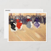 パリのナイトライフルイアベル・トリュシェファインアート ポストカード (正面/裏面)