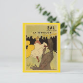 パリのナイトライフ1891トゥールーズロートレック ポストカード (スタンド正面)