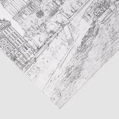 パリのノートルダム大聖堂のイラスト 薄葉紙 (詳細)