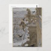 パリのノートルダム大聖堂の獅子像 ポストカード (正面/裏面)