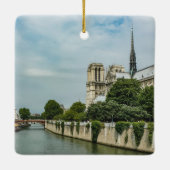 パリのノートルダム大聖堂 セラミックオーナメント (裏面)