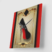 パリのハイヒール スクエア壁時計 (傾斜)