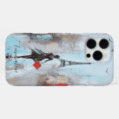 パリのバウンドウーマン iPhoneケース (裏面横)