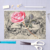 パリのバラ 薄葉紙 (クラフト)