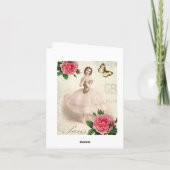 パリのバレリーナ カード (裏面)