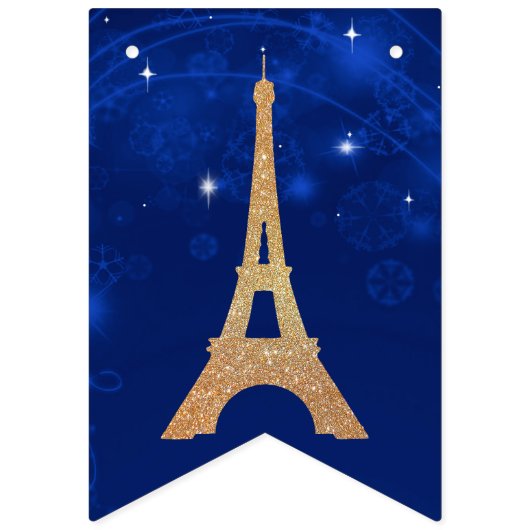 パリのパーティーの旗布の旗の夜 バンティングフラッグ (第1の旗)