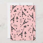 パリのパーティー 招待状 (裏面)