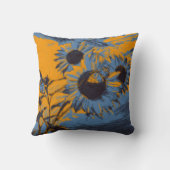 パリのヒマワリ クッション (裏面)