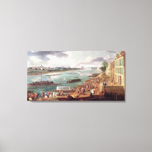 パリのビューからクワイデララピー キャンバスプリント (正面)