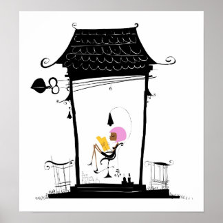 パリのピンクのポスター ポスター