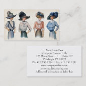 パリのファッションの1910年の名刺 名刺 (正面/裏面)