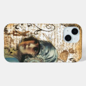 パリのファッションフランスのスクリプトヴィンテージ Case-Mate iPhoneケース (裏面 (横))