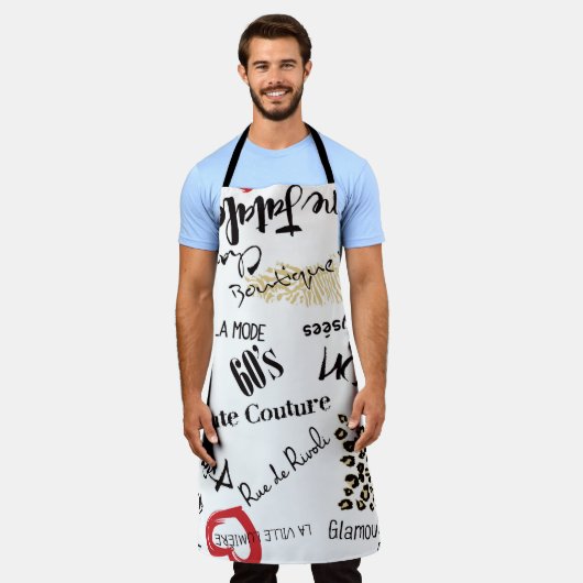 パリのファッション:ヴィンテージの魅力パターン。 エプロン (着用した状態)