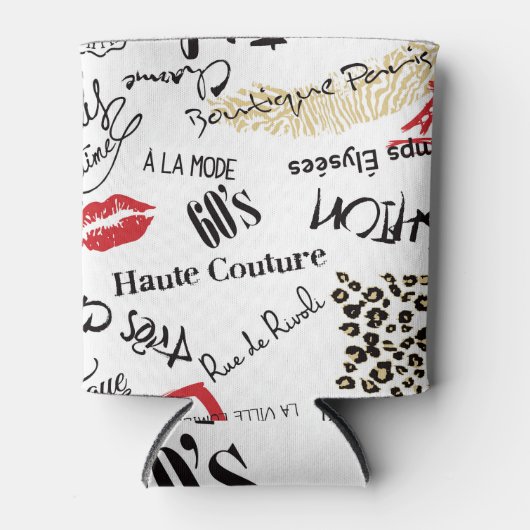 パリのファッション:ヴィンテージの魅力パターン。 缶クーラー (正面)