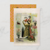 パリのファッション-招待状/ RSVP #18 招待状 (正面/裏面)