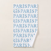 パリのフランスのな水彩画はタオルセットを落書きします バスタオルセット (ハンドタオル)