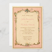 パリのフランスのな香水のラベルの招待状 招待状 (正面/裏面)