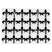 パリのフランスのな(紋章の)フラ・ダ・リのギフトバッグ ラージペーパーバッグ (裏面)