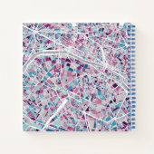 パリのフランスの地図 ノートブック (裏面)