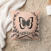 パリのフランス人のPapillonのかわいらしい枕 クッション (ブランケット)