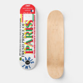 パリのフランス王子 8 1/4" スケートボードデッキ (正面)