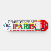 パリのフランス王子 8 1/4" スケートボードデッキ (横)