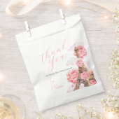 パリのブライズシャワーお礼 フェイバーバッグ (クリップ留めされた状態)