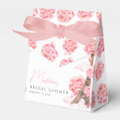 パリのブライズシャワーお礼 フェイバーボックス (正面サイド)