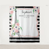 パリのブライズシャワー用背景　写真撮影用ブース タペストリー (正面)