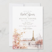 パリのブライズシャワー 招待状 (正面)