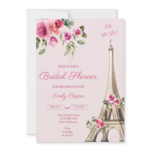 パリのブライダルシャワーへの招待
