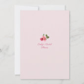 パリのブライダルシャワーへの招待 招待状 (裏面)