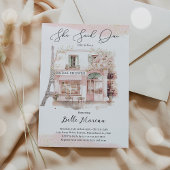 パリのブライダルシャワー彼女はウィフランスのブライダル 招待状